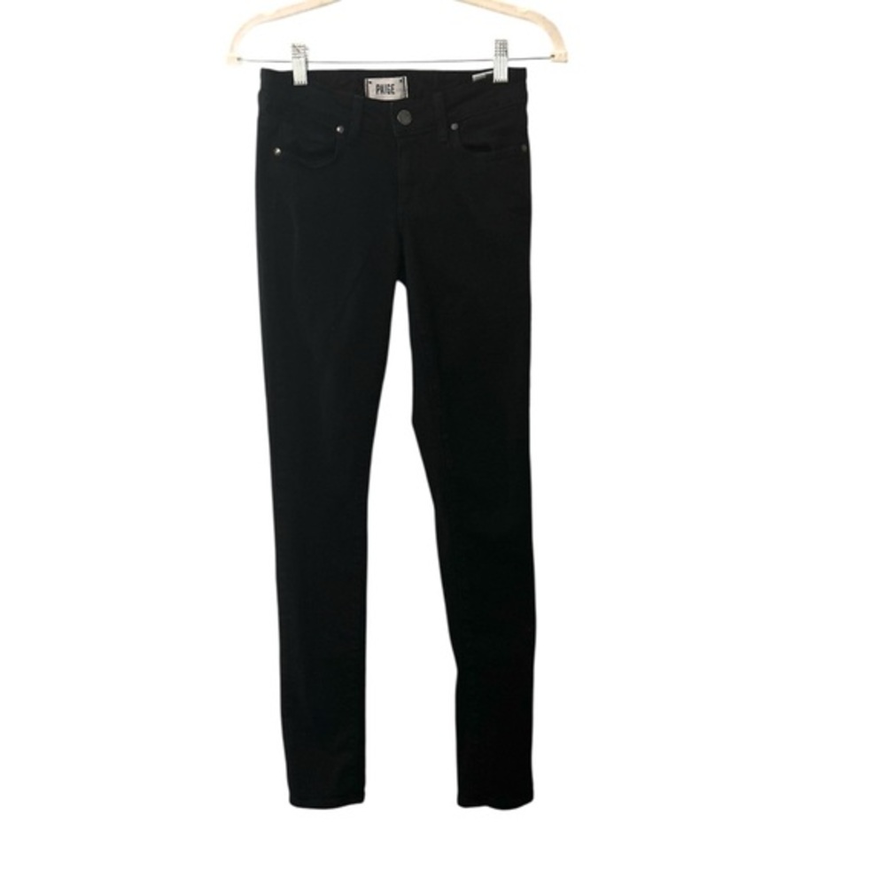 PAIGE black skinny jeans, “skyline skinny”, excellent condition size 24